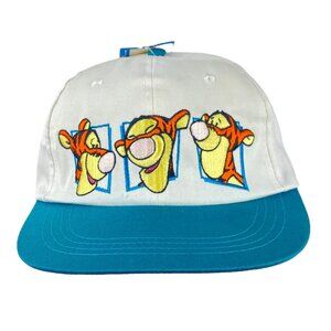 Vintage Pooh Tigger Hat Deadstock Embroidered Stretch Fit Baseball Cap NWT